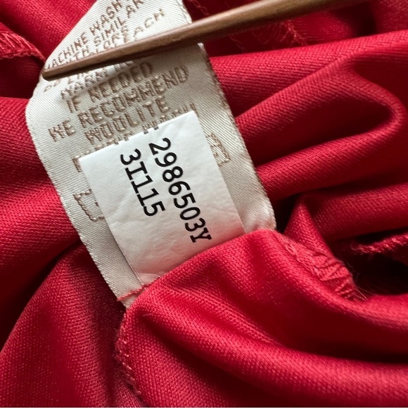 JONATHAN MARTIN Sleeveless Tiered Dress Red Style 2986503Y Size 16 - Picture 9 of 9